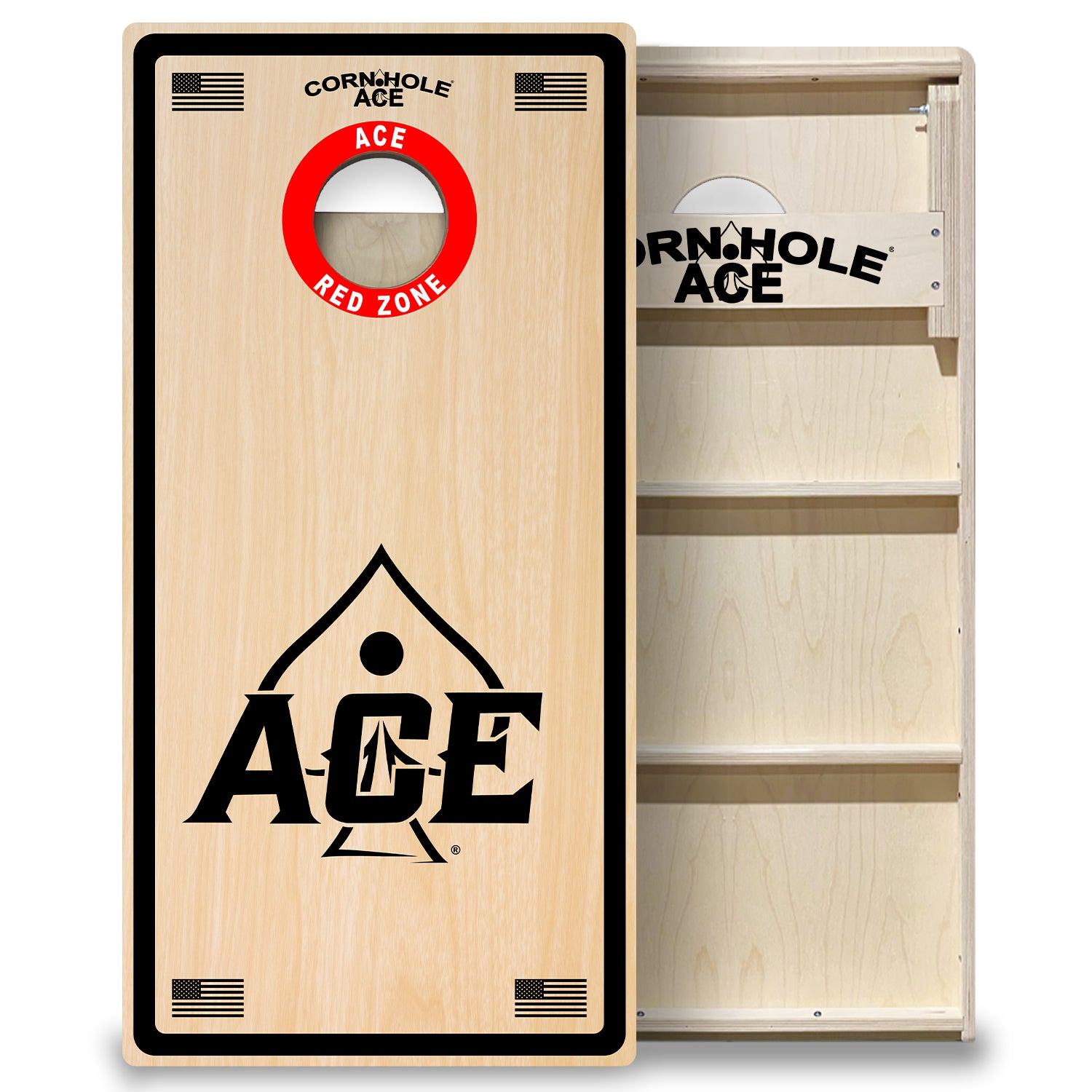 ACE Red Zone - Cornhole Board Set - Professional – CornholeAce