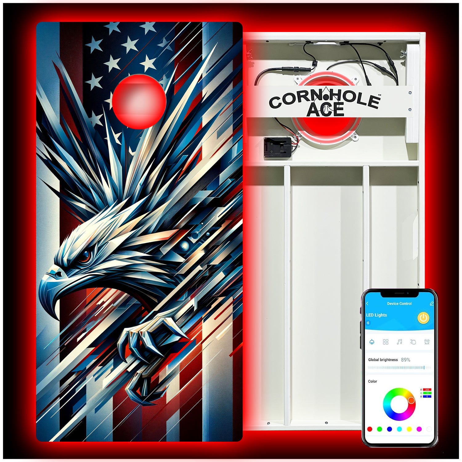 Patriotic Eagle Cornhole Set - Premium Quality main image 1