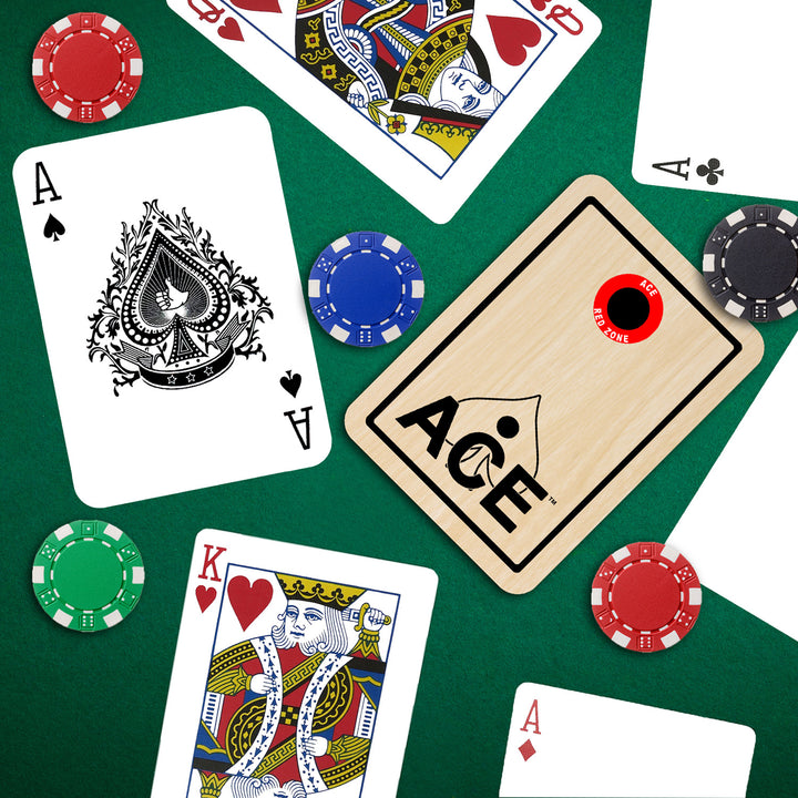 Cornhole Inspired Poker-Style Standard Playing Cards - ACE Red Zone