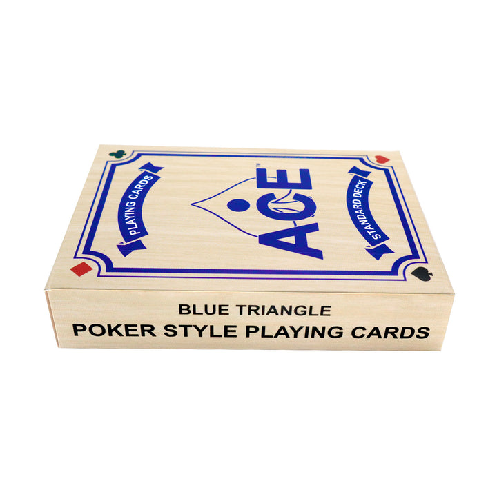 Cornhole Inspired Poker-Style Standard Playing Cards - Blue Triangle