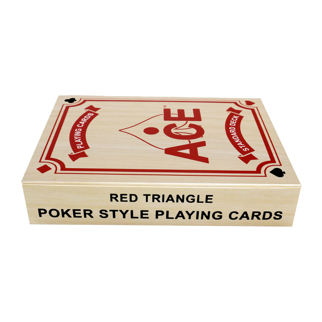 Cornhole Inspired Poker-Style Standard Playing Cards - Red Triangle