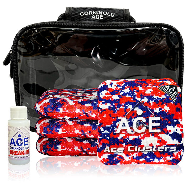 Ace Clusters - USA Camo - ACE Pro Bag Kit: 4 Pro Bags + Break-In Kit + Carry Case