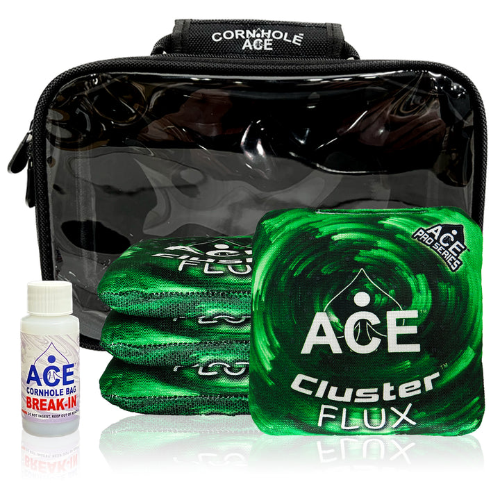 Cluster Flux - Green - ACE Pro Bag Kit: 4 Pro Bags + Break-In Kit + Carry Case