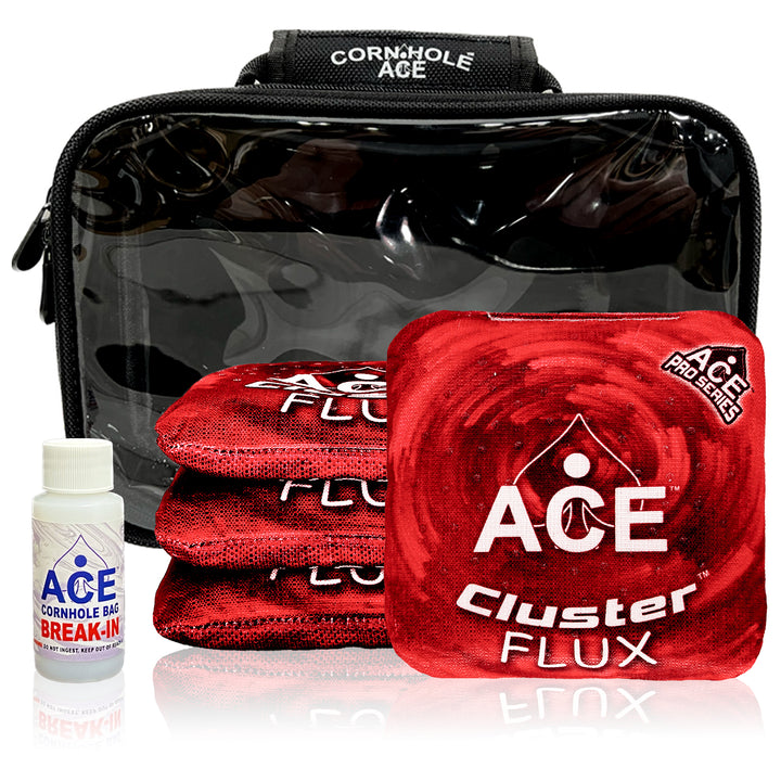 Cluster Flux - Red - ACE Pro Bag Kit: 4 Pro Bags + Break-In Kit + Carry Case