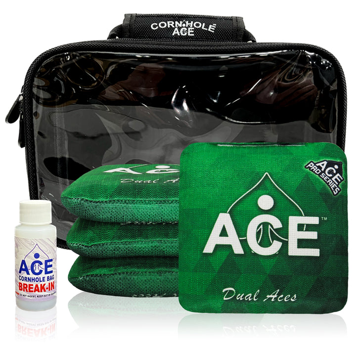 Dual Aces - Green - ACE Pro Bag Kit: 4 Pro Bags + Break-In Kit + Carry Case