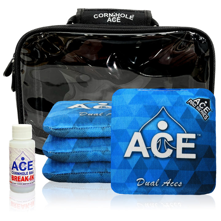 Dual Aces - Light Blue - ACE Pro Bag Kit: 4 Pro Bags + Break-In Kit + Carry Case