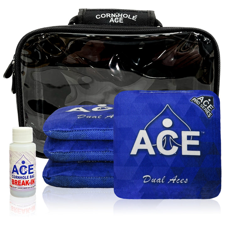 Dual Aces - Navy Blue - ACE Pro Bag Kit: 4 Pro Bags + Break-In Kit + Carry Case