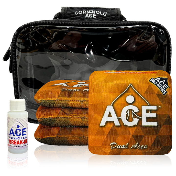 Dual Aces - Orange - ACE Pro Bag Kit: 4 Pro Bags + Break-In Kit + Carry Case