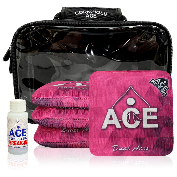 Dual Aces - Pink - ACE Pro Bag Kit: 4 Pro Bags + Break-In Kit + Carry Case