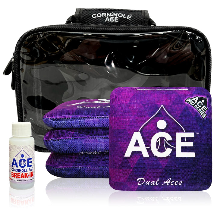 Dual Aces - Purple - ACE Pro Bag Kit: 4 Pro Bags + Break-In Kit + Carry Case