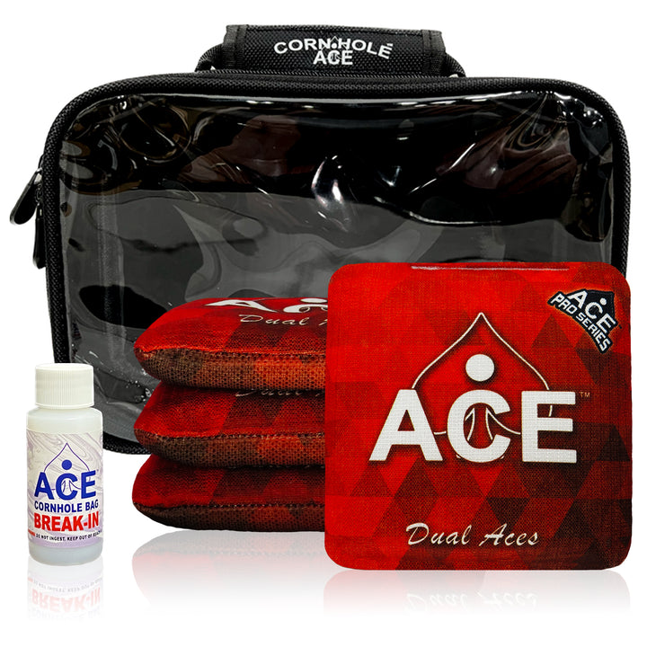 Dual Aces - Red - ACE Pro Bag Kit: 4 Pro Bags + Break-In Kit + Carry Case