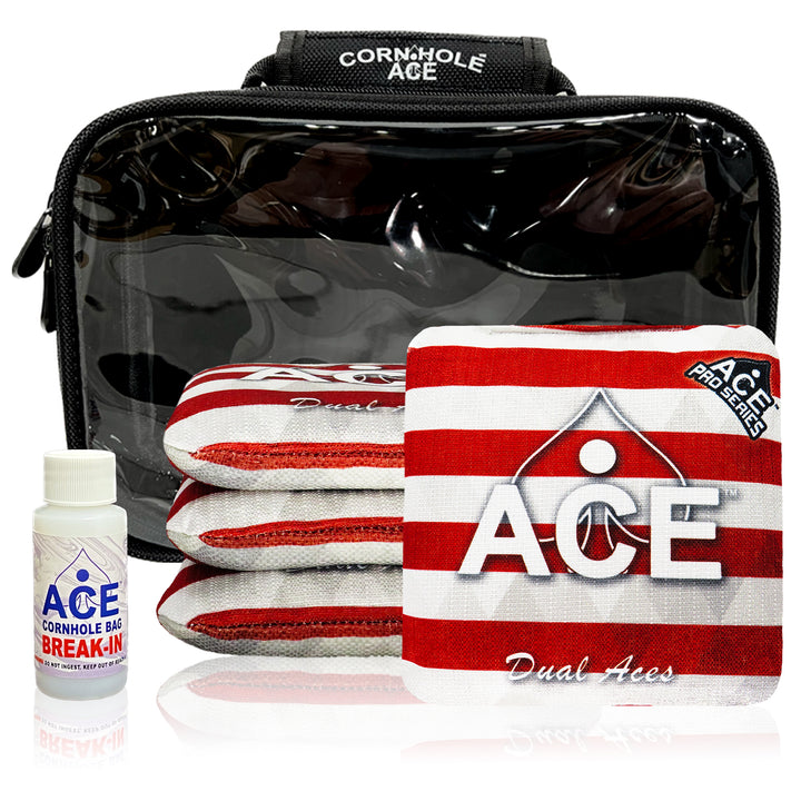 Dual Aces - Stripes - ACE Pro Bag Kit: 4 Pro Bags + Break-In Kit + Carry Case