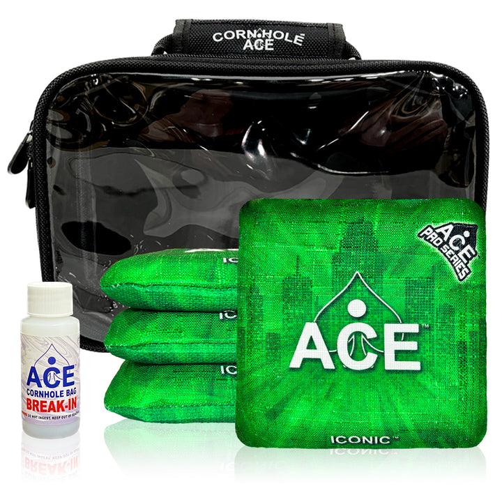 Iconic Series - Green - ACE Pro Bag Kit: 4 Pro Bags + Break-In Kit + Carry Case