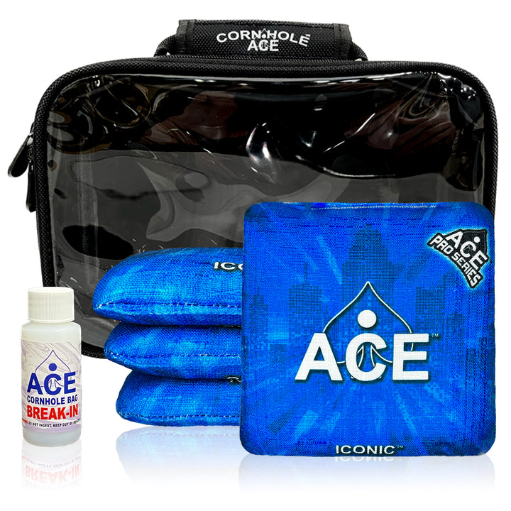 Iconic Series - Light Blue - ACE Pro Bag Kit: 4 Pro Bags + Break-In Kit + Carry Case