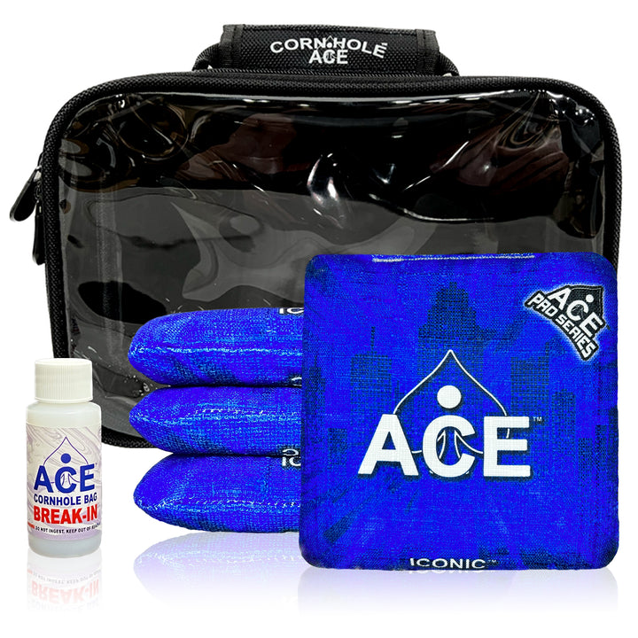 Iconic Series - Navy Blue - ACE Pro Bag Kit: 4 Pro Bags + Break-In Kit + Carry Case