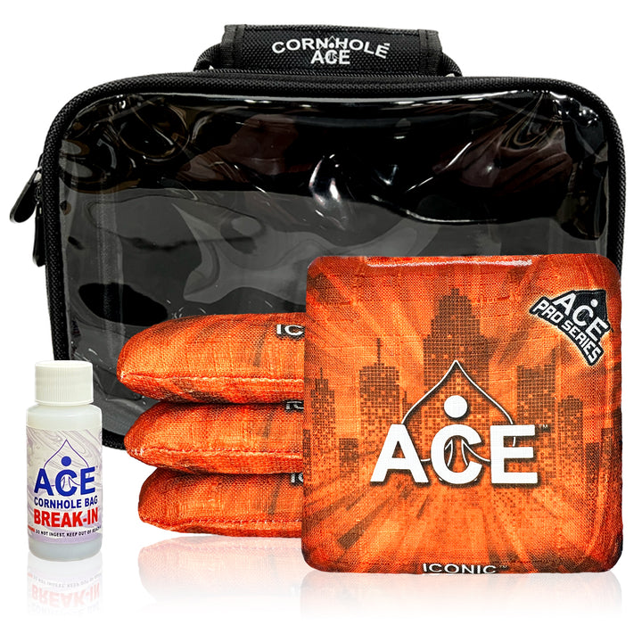 Iconic Series - Orange - ACE Pro Bag Kit: 4 Pro Bags + Break-In Kit + Carry Case