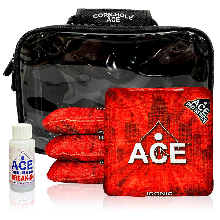 Iconic Series - Red - ACE Pro Bag Kit: 4 Pro Bags + Break-In Kit + Carry Case