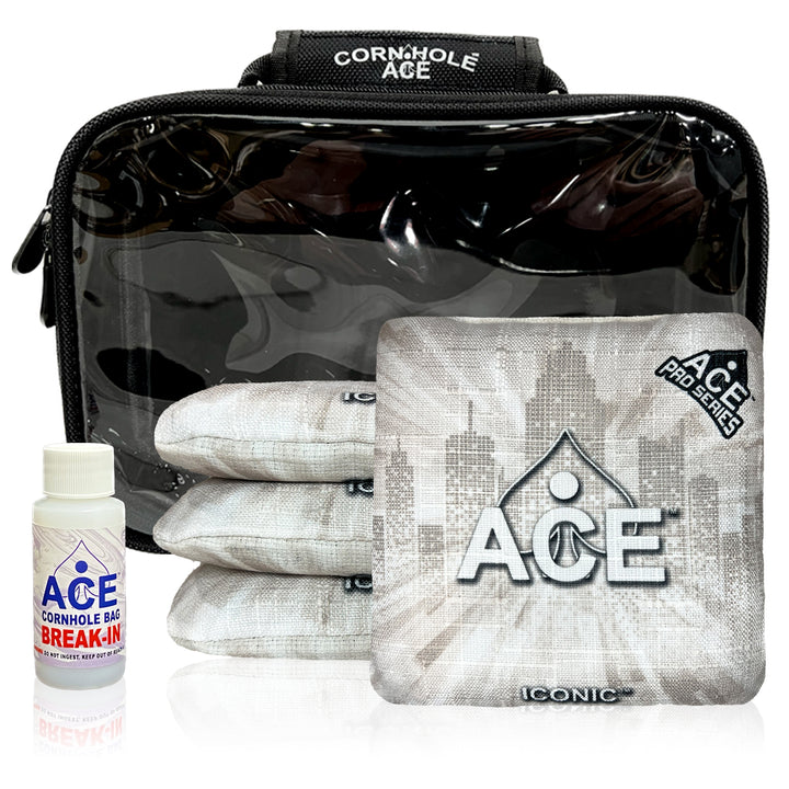 Iconic Series - White - ACE Pro Bag Kit: 4 Pro Bags + Break-In Kit + Carry Case