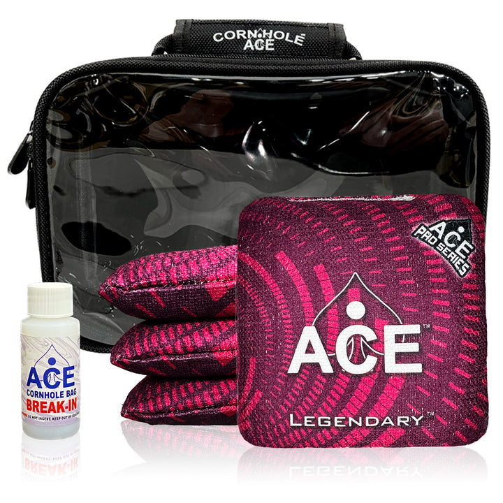 Legendary - Maroon - ACE Pro Bag Kit: 4 Pro Bags + Break-In Kit + Carry Case