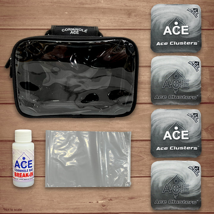 Ace Clusters - Silver - ACE Pro Bag Kit: 4 Pro Bags + Break-In Kit + Carry Case