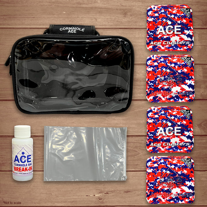 Ace Clusters - USA Camo - ACE Pro Bag Kit: 4 Pro Bags + Break-In Kit + Carry Case