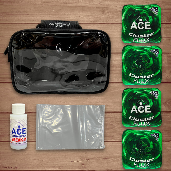 Cluster Flux - Green - ACE Pro Bag Kit: 4 Pro Bags + Break-In Kit + Carry Case