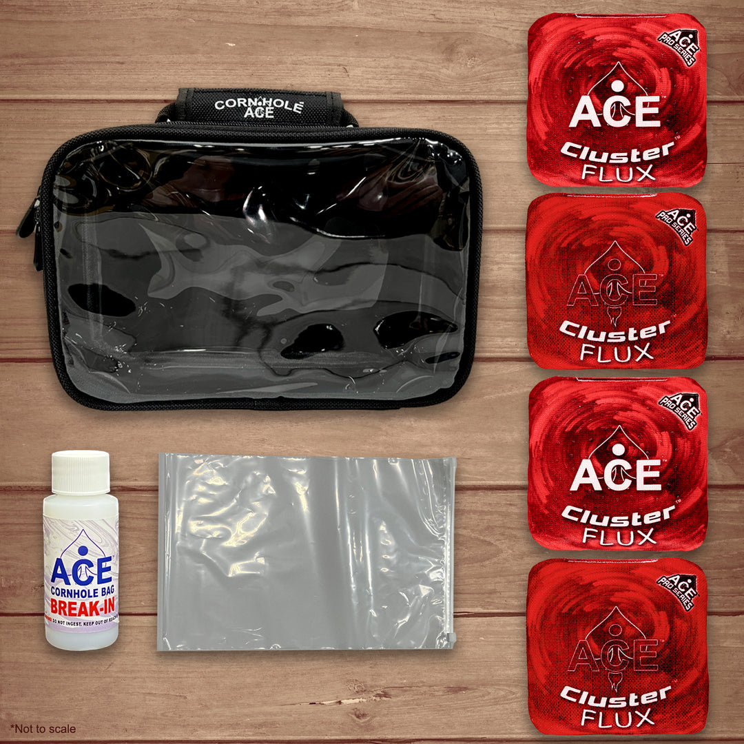 Cluster Flux - Red - ACE Pro Bag Kit: 4 Pro Bags + Break-In Kit + Carry Case