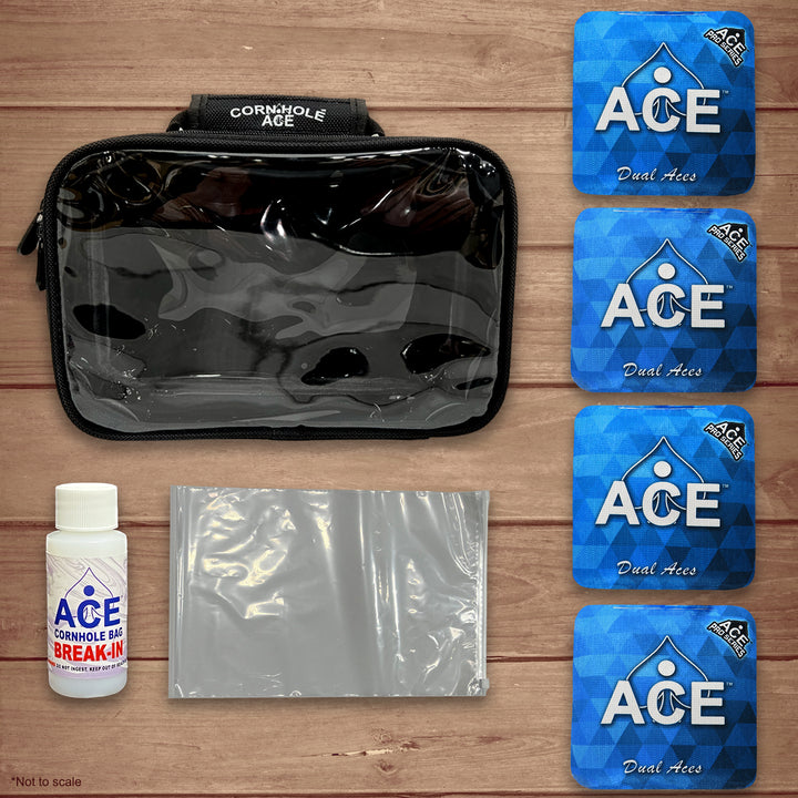 Dual Aces - Light Blue - ACE Pro Bag Kit: 4 Pro Bags + Break-In Kit + Carry Case