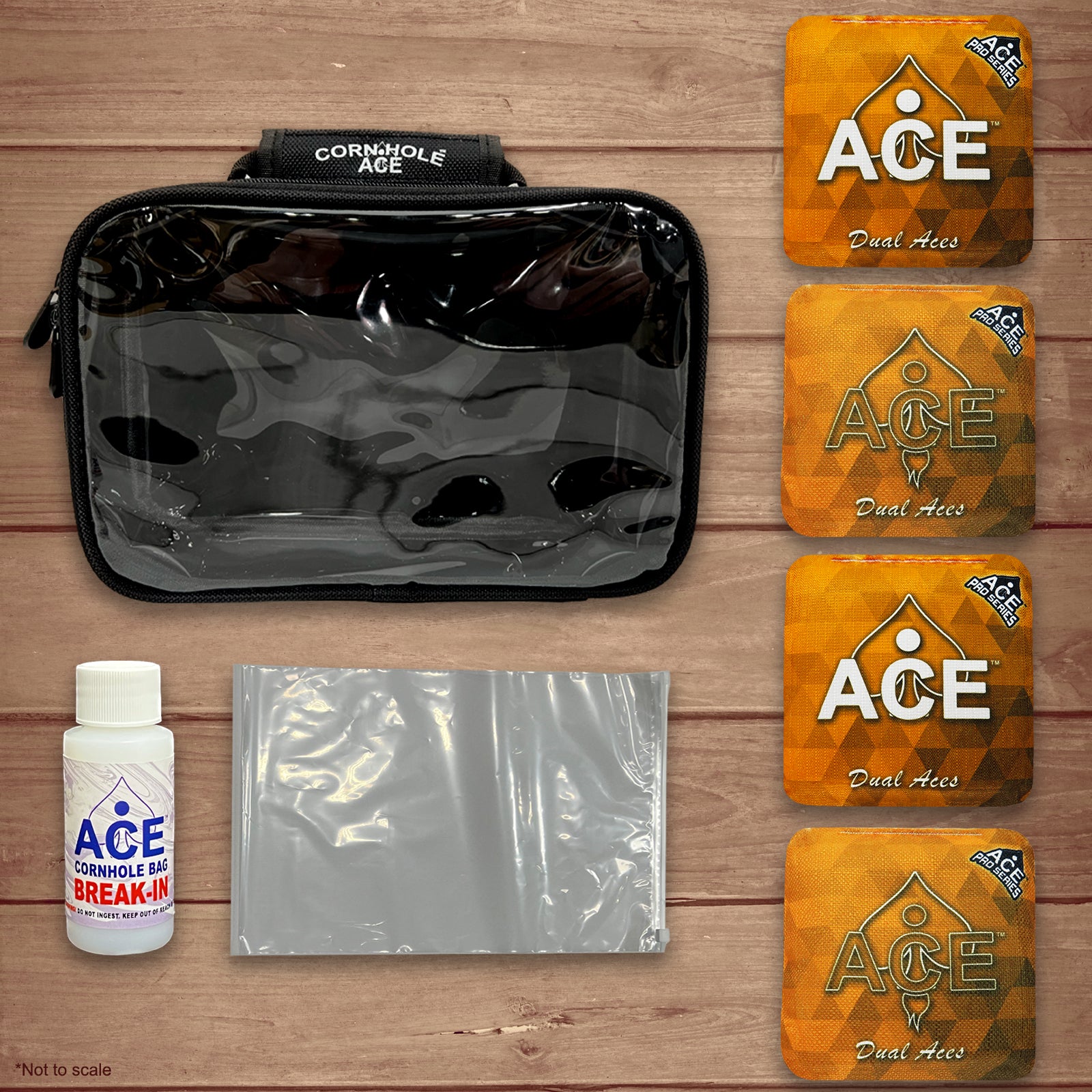 Dual Aces - Orange - ACE Pro Bag Kit: 4 Pro Bags + Break-In Kit +