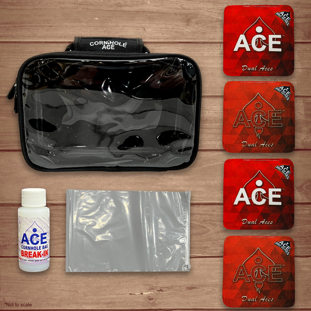 Dual Aces - Red - ACE Pro Bag Kit: 4 Pro Bags + Break-In Kit + Carry Case