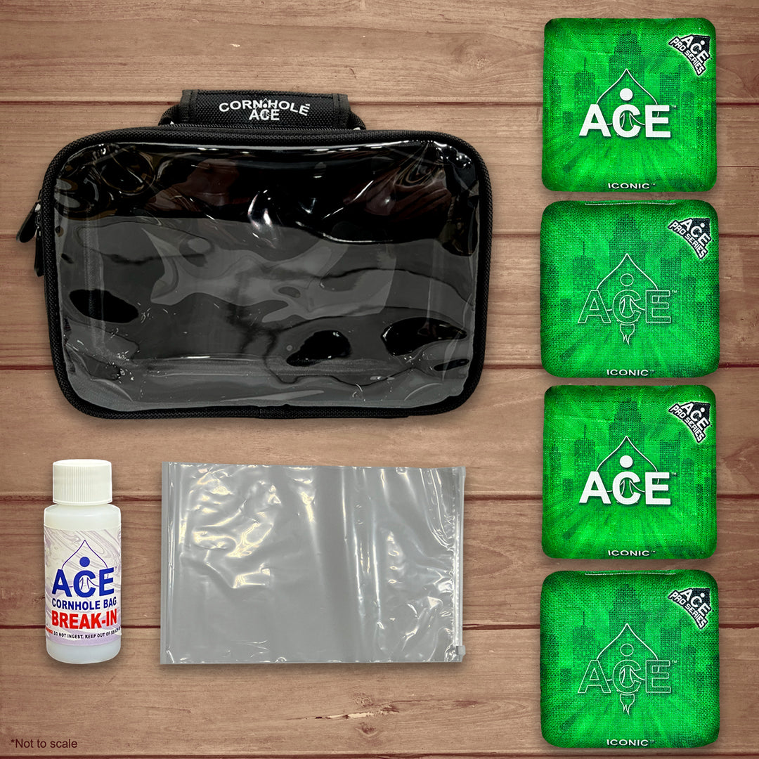 Iconic Series - Green - ACE Pro Bag Kit: 4 Pro Bags + Break-In Kit + Carry Case