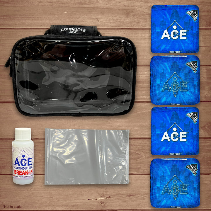 Iconic Series - Light Blue - ACE Pro Bag Kit: 4 Pro Bags + Break-In Kit + Carry Case