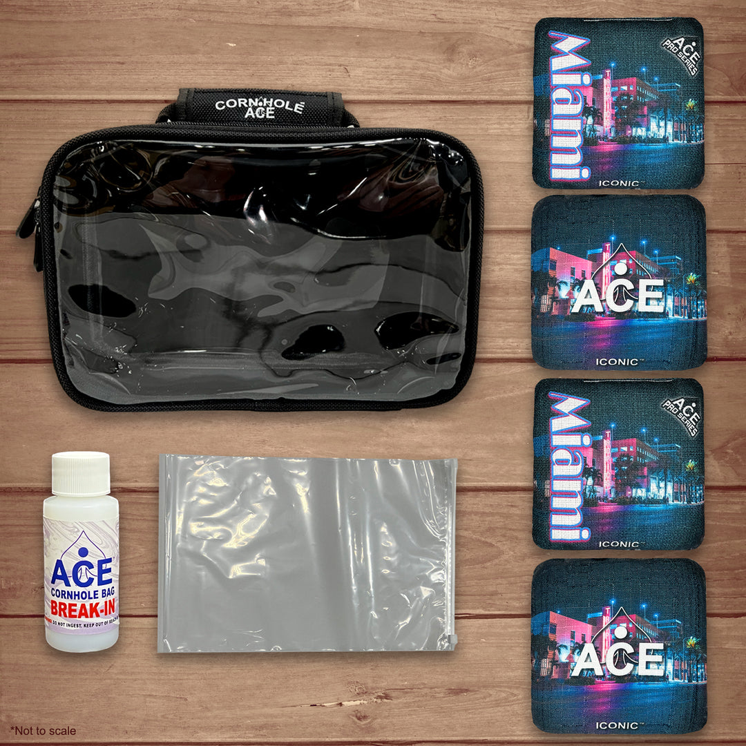 Iconic Series - Miami - ACE Pro Bag Kit: 4 Pro Bags + Break-In Kit + Carry Case