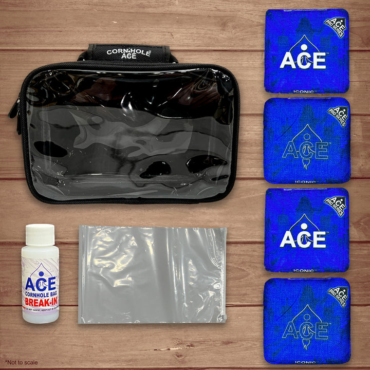 Iconic Series - Navy Blue - ACE Pro Bag Kit: 4 Pro Bags + Break-In Kit + Carry Case