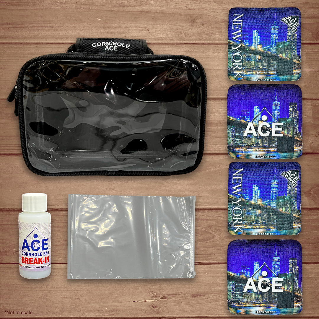 Iconic Series - New York - ACE Pro Bag Kit: 4 Pro Bags + Break-In Kit + Carry Case