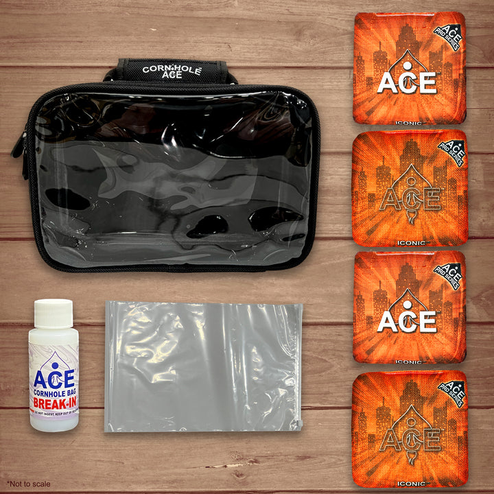 Iconic Series - Orange - ACE Pro Bag Kit: 4 Pro Bags + Break-In Kit + Carry Case