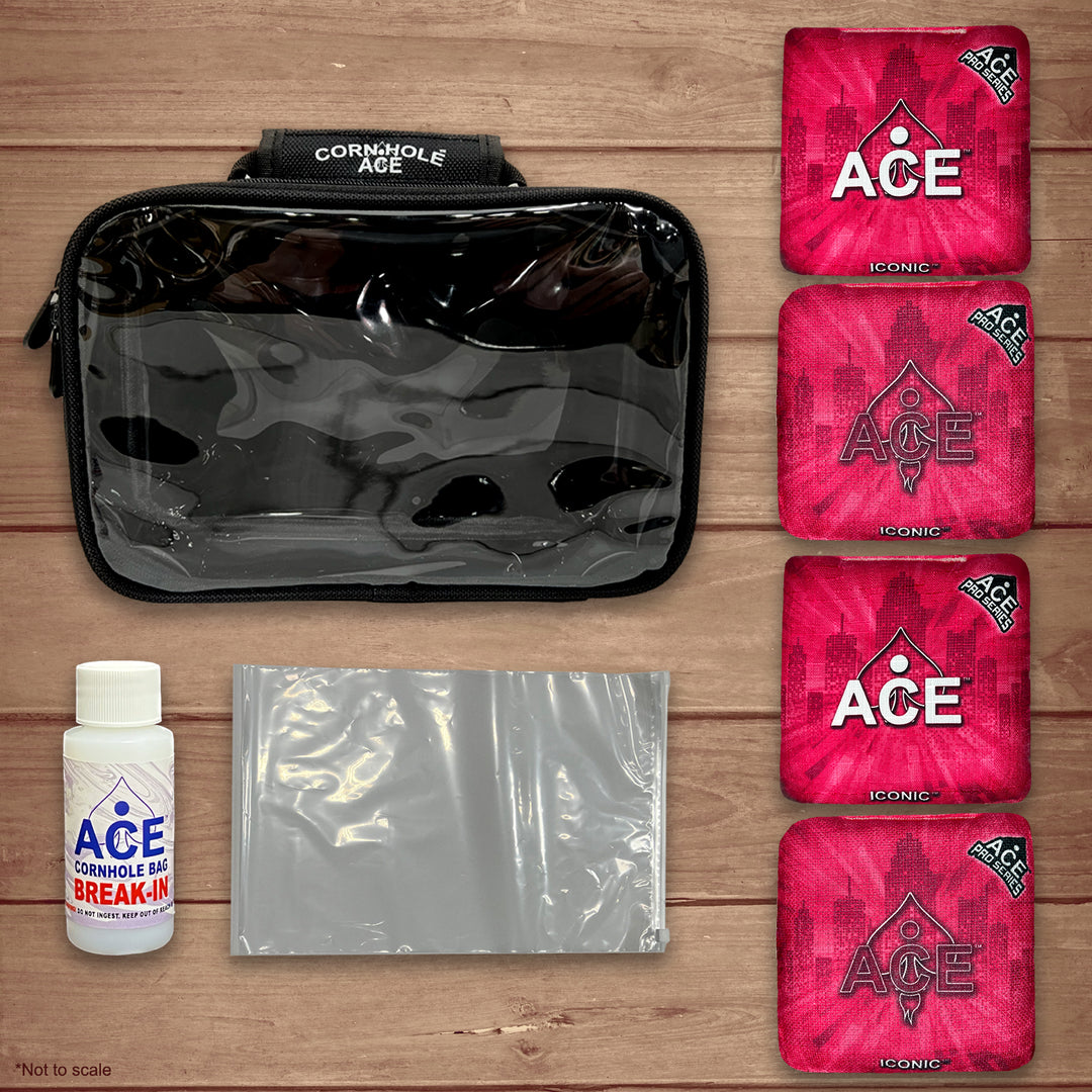 Iconic Series - Pink - ACE Pro Bag Kit: 4 Pro Bags + Break-In Kit + Carry Case