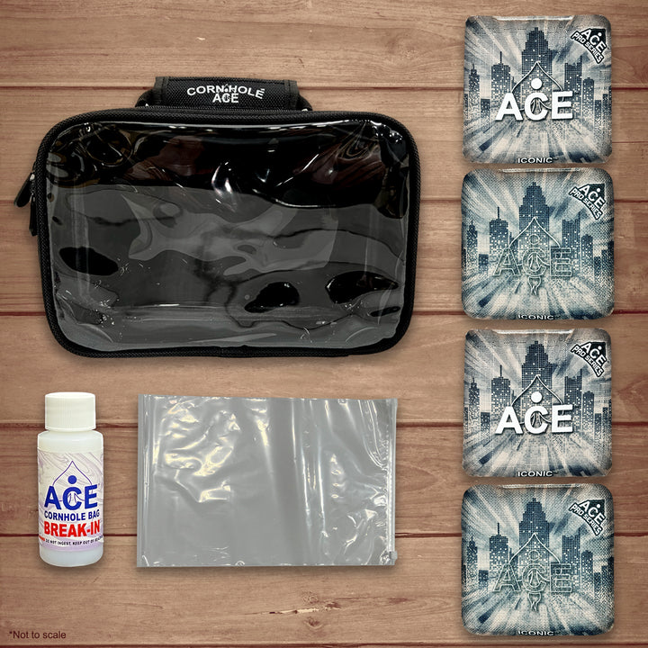 Iconic Series - Silver - ACE Pro Bag Kit: 4 Pro Bags + Break-In Kit + Carry Case