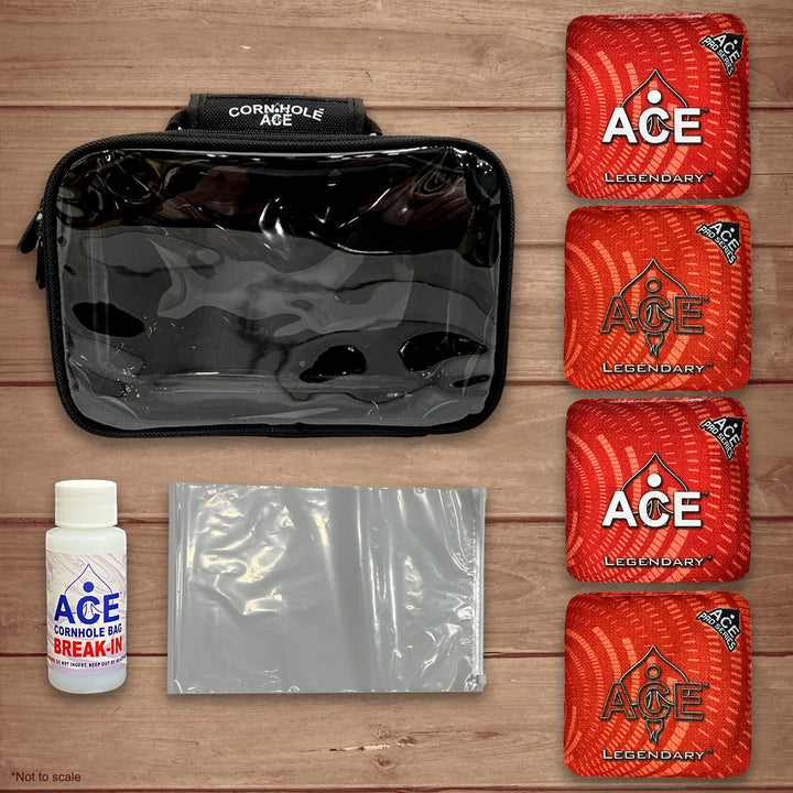 Legendary - Red - ACE Pro Bag Kit: 4 Pro Bags + Break-In Kit + Carry Case