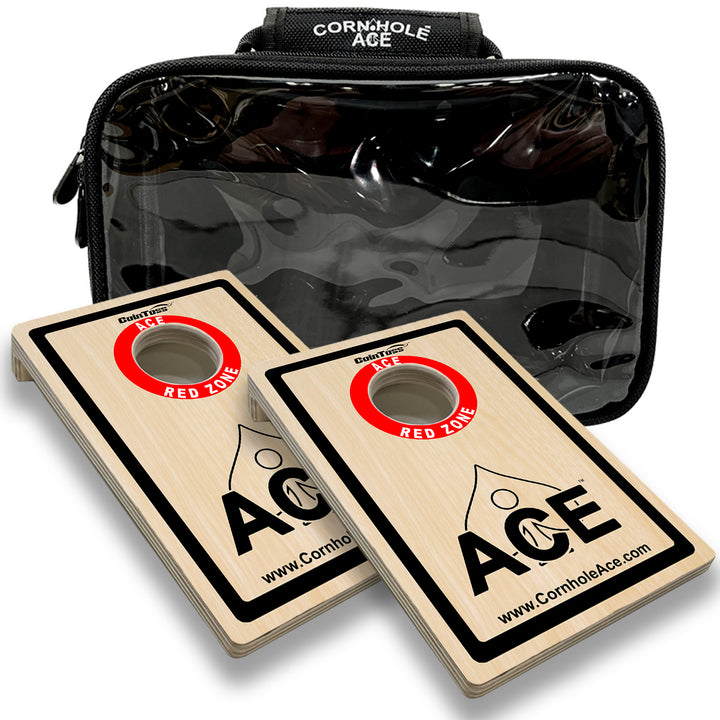 2 CoinToss Boards and Carry Case Set - ACE Red Zone