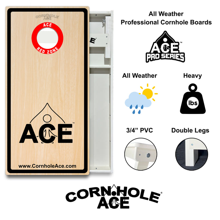 ACE Red Zone - Cornhole Board Set - All Weather