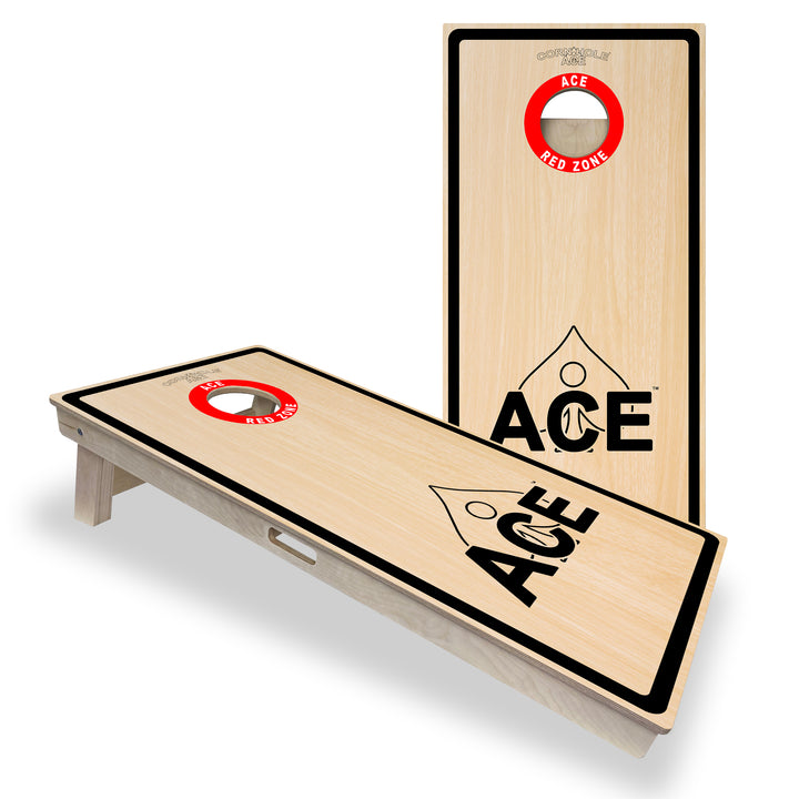 ACE Red Zone NO WEBSITE (Blemish) - Professional Tournament Cornhole Board Set