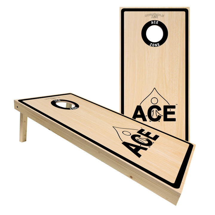 ACE Zone - Black - Cornhole Board Set - Standard