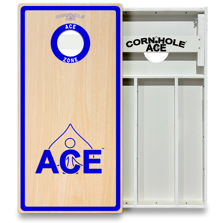 ACE Zone - Navy Blue - Cornhole Board Set - All Weather