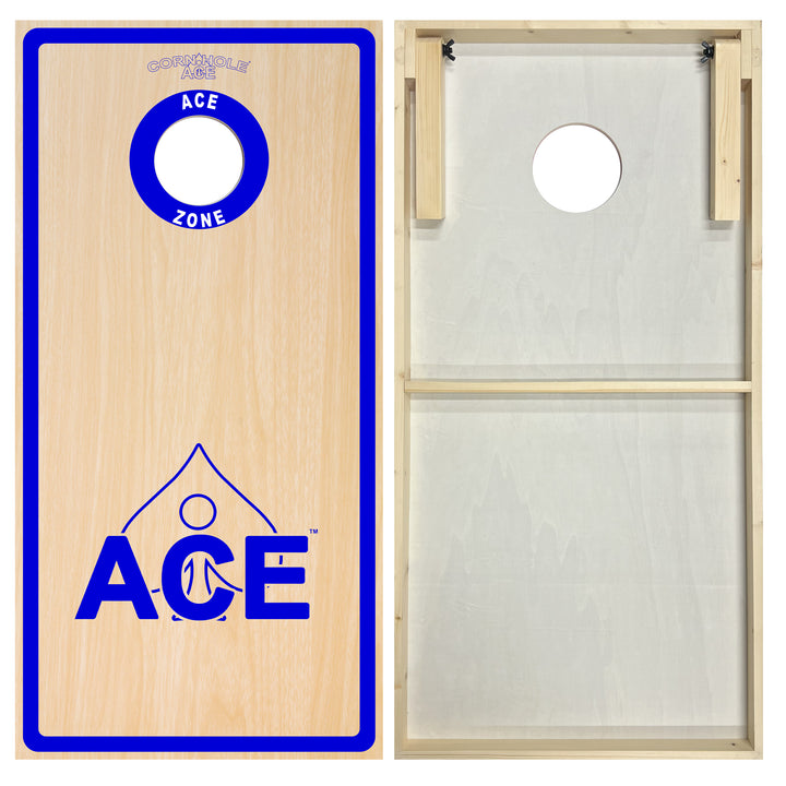 ACE Zone - Navy Blue - Cornhole Board Set - Standard