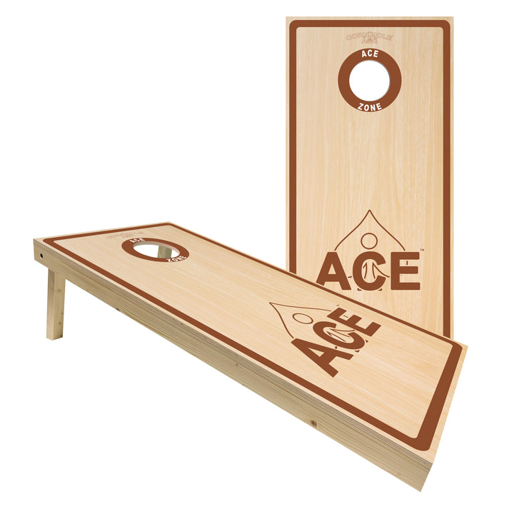 ACE Zone - Brown - Cornhole Board Set - Standard