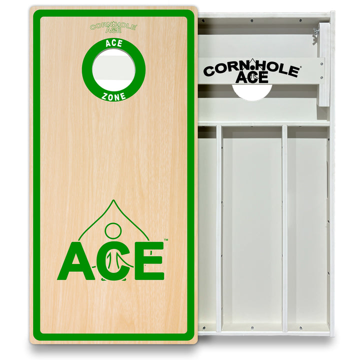 ACE Zone - Green - Cornhole Board Set - All Weather