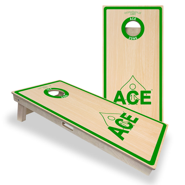 ACE Zone - Green (Blemish) - Professional Cornhole Board Set