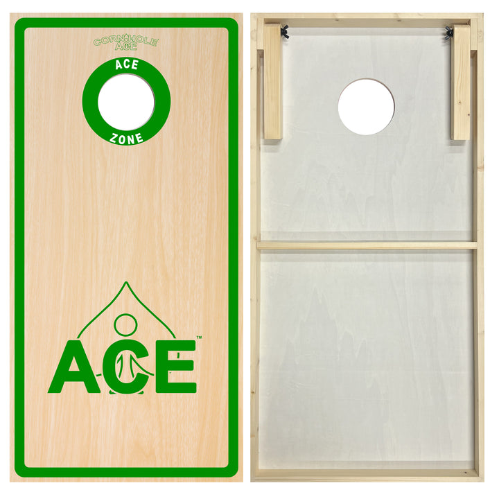 ACE Zone - Green - Cornhole Board Set - Standard