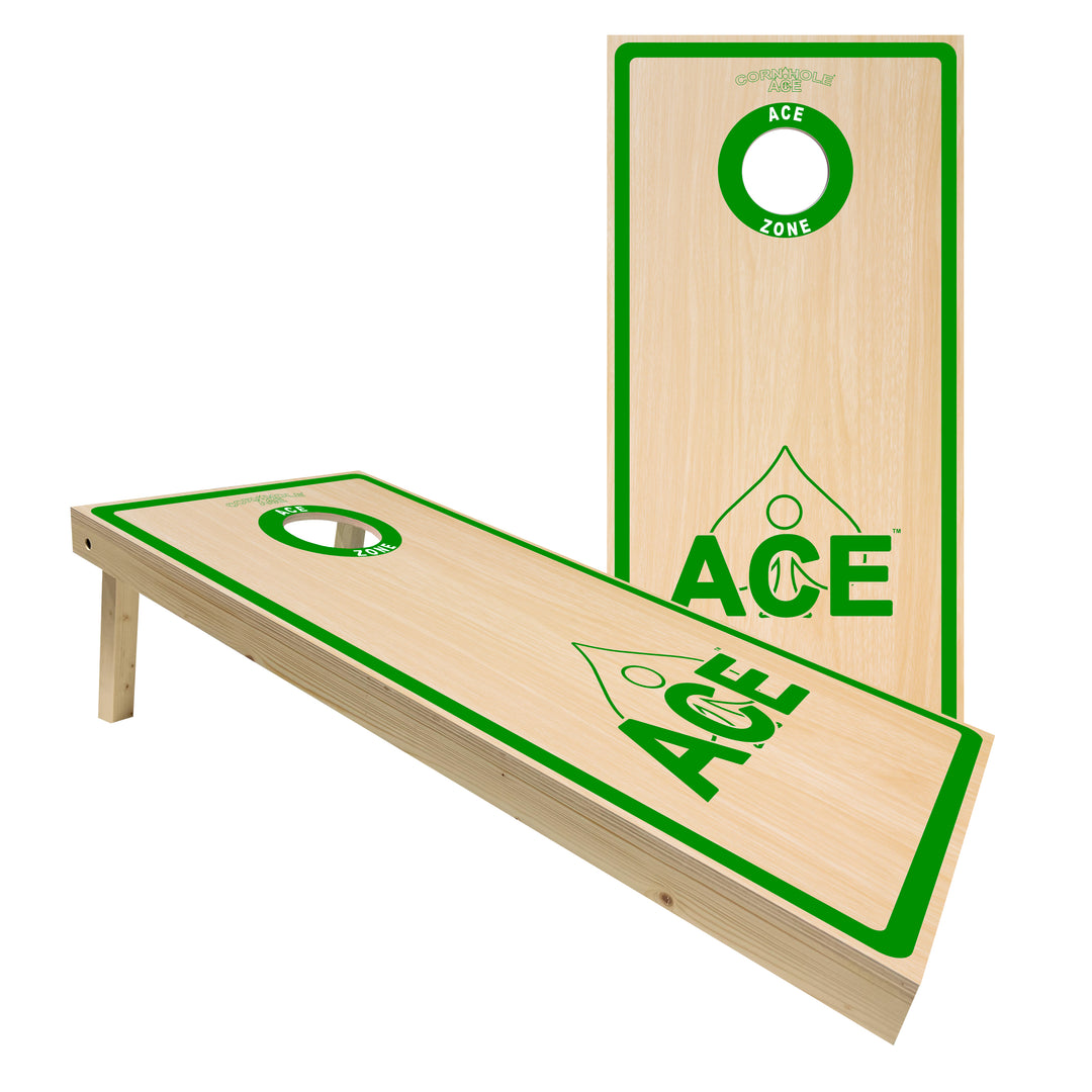 ACE Zone - Green - Cornhole Board Set - Standard